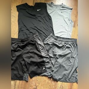 Nike men’s tank and shorts bundle size large